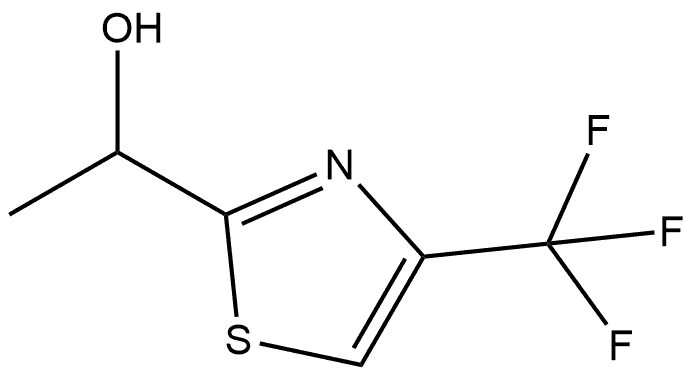 1-(4-(三氟甲基)噻唑-2-基)乙烷-1-醇 结构式