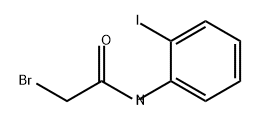 2-溴-N-(2-碘代苯基)乙酰胺 结构式