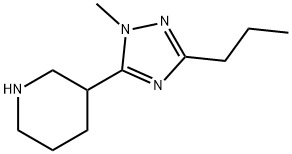 3-(1-甲基-3-丙基-1H-1,2,4-三唑-5-基)哌啶 结构式