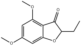 2-乙基-4,6-二甲氧基苯并呋喃-3(2H)-酮 结构式