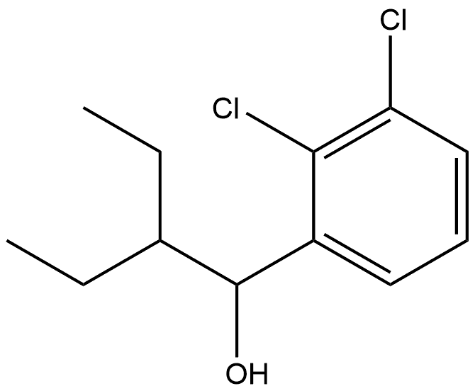 2,3-Dichloro-α-(1-ethylpropyl)benzenemethanol 结构式