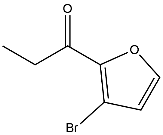 1-(3-溴呋喃-2-基)丙-1-酮 结构式