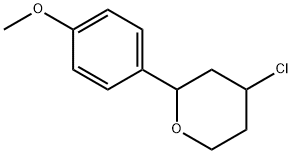 4-氯-2-(4-甲氧基苯基)四氢-2H-吡喃 结构式