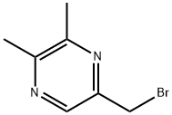 5-(溴甲基)-2,3-二甲基吡嗪 结构式