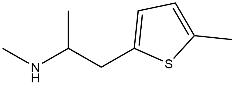 2-Thiopheneethanamine, N,α,5-trimethyl- 结构式