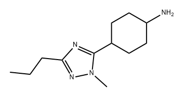 4-(1-甲基-3-丙基-1H-1,2,4-三唑-5-基)环己-1-胺 结构式