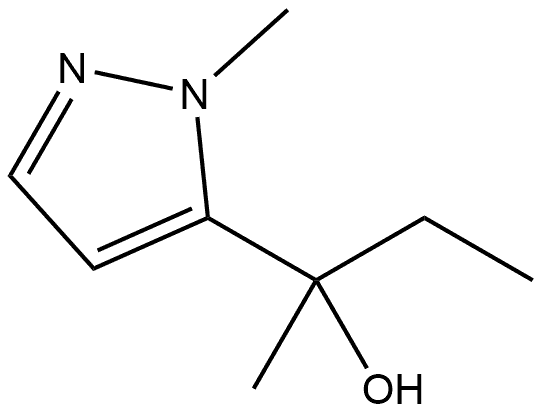 α-Ethyl-α,1-dimethyl-1H-pyrazole-5-methanol 结构式