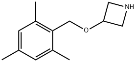 3-((2,4,6-三甲基苄基)氧基)氮杂环丁烷 结构式