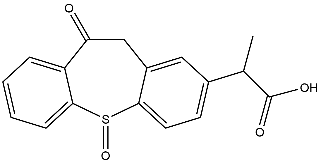 Zaltoprofen Impurity 3 (Zaltoprofen S-Oxide) 结构式
