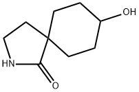 8-羟基-2-氮杂螺[4.5]癸-1-酮 结构式