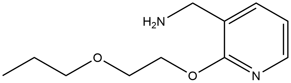 2-(2-Propoxyethoxy)-3-pyridinemethanamine 结构式