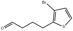 4-(3-溴噻吩-2-基)丁醛 结构式