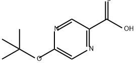 2-Pyrazinecarboxylic acid, 5-(1,1-dimethylethoxy)- 结构式