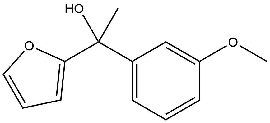 1-(furan-2-yl)-1-(3-methoxyphenyl)ethanol 结构式