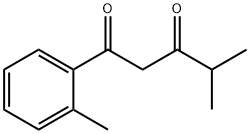 4-甲基-1-(邻甲苯基)戊-1,3-二酮 结构式