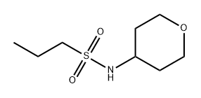 N-(四氢-2H-吡喃-4-基)丙烷-1-磺酰胺 结构式