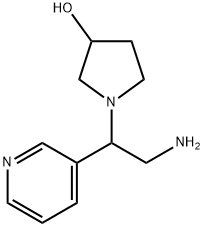 3-Pyrrolidinol, 1-[2-amino-1-(3-pyridinyl)ethyl]- 结构式