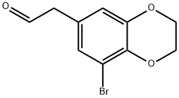 2-(8-溴-2,3-二氢苯并[B][1,4]二噁英-6-基)乙醛 结构式