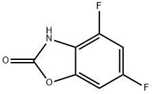 2(3H)-Benzoxazolone, 4,6-difluoro- 结构式