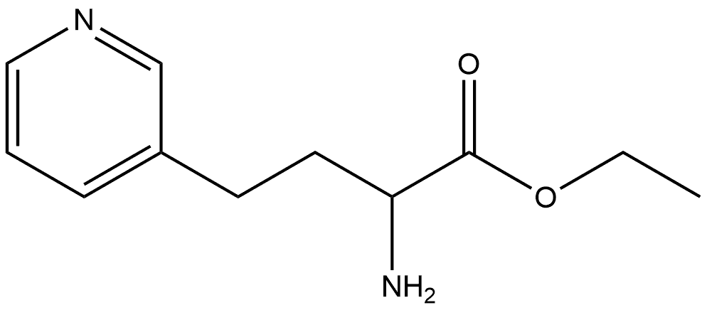 ethyl 2-amino-4-(pyridin-3-yl)butanoate 结构式