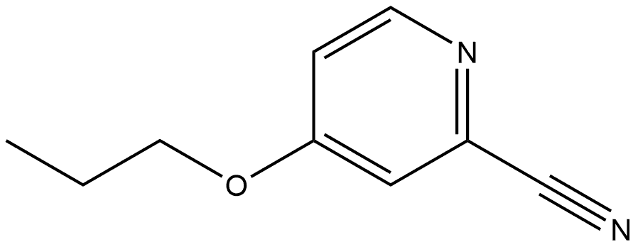 4-Propoxy-2-pyridinecarbonitrile 结构式