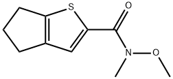 4H-Cyclopenta[b]thiophene-2-carboxamide, 5,6-dihydro-N-methoxy-N-methyl- 结构式