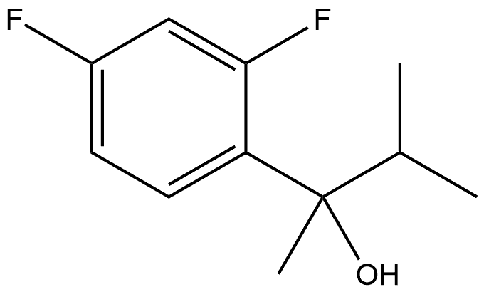 2,4-Difluoro-α-methyl-α-(1-methylethyl)benzenemethanol 结构式