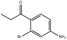 1-(4-氨基-2-溴苯基)丙烷-1-酮 结构式