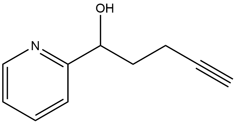 1-(吡啶-2-基)戊-4-炔-1-醇 结构式