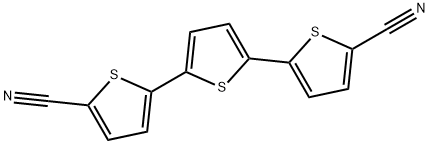 5,5''-二氰基-2,2':5',2''-三噻吩 结构式