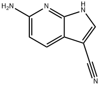 6-氨基-7-氮杂吲哚-3-甲腈 结构式