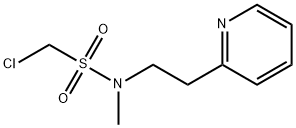 1-氯-N-甲基-N-(2-(吡啶-2-基)乙基)甲磺酰胺 结构式