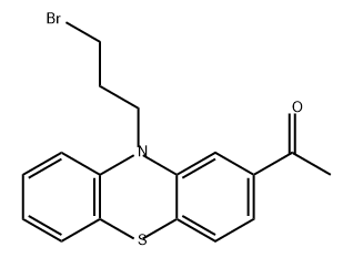 Ethanone, 1-[10-(3-bromopropyl)-10H-phenothiazin-2-yl]- 结构式