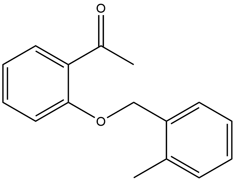 1-[2-[(2-Methylphenyl)methoxy]phenyl]ethanone 结构式