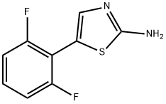 5-(2,6-二氟苯基)噻唑-2-胺 结构式