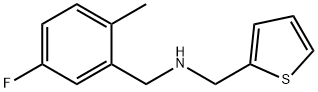 (5-氟-2-甲基苯基)甲基][(噻吩-2-基)甲基]胺 结构式