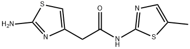 2-Amino-N-(5-methyl-2-thiazolyl)-4-thiazoleacetamide 结构式