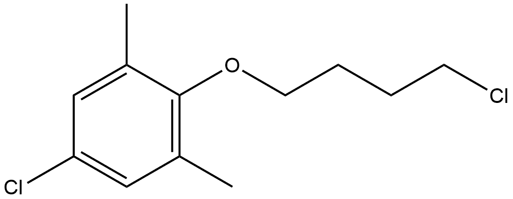 5-Chloro-2-(4-chlorobutoxy)-1,3-dimethylbenzene 结构式