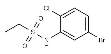 N-(5-Bromo-2-chlorophenyl)ethanesulfonamide 结构式