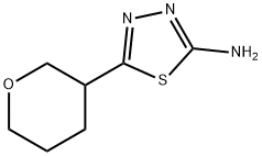 2-氨基-5-(四氢-2H-吡喃-3-基)-1,3,4-噻二唑 结构式