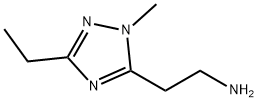 2-(3-乙基-1-甲基-1H-1,2,4-三唑-5-基)乙烷-1-胺 结构式