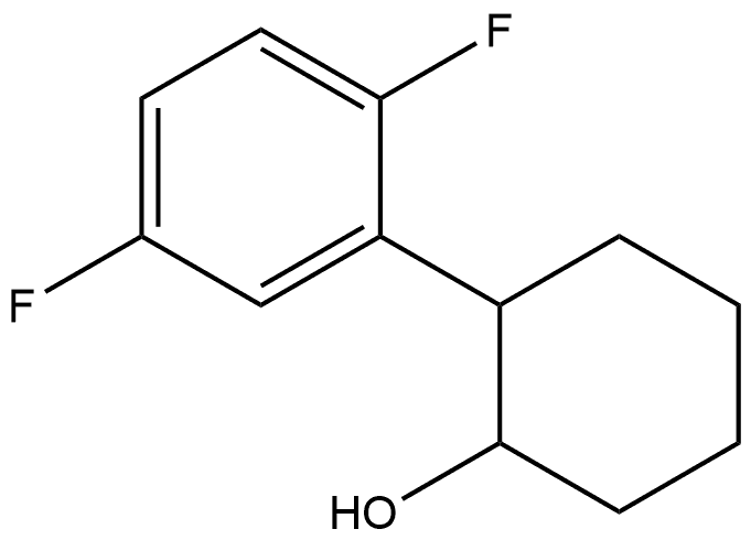 2-(2,5-Difluorophenyl)cyclohexanol 结构式