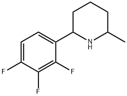 2-甲基-6-(2,3,4-三氟苯基)哌啶 结构式