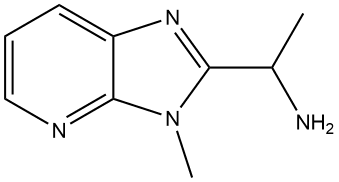 1-{3-methyl-3H-imidazo[4,5-b]pyridin-2-yl}ethan-1-amine 结构式