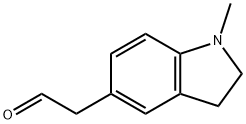 2-(1-甲基吲哚炔-5-基)乙醛 结构式