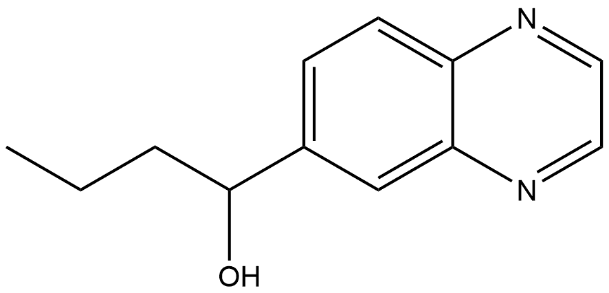 α-Propyl-6-quinoxalinemethanol 结构式