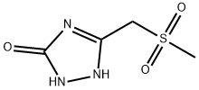 3-(methanesulfonylmethyl)-4,5-dihydro-1H-1,2,4-tr
iazol-5-one 结构式