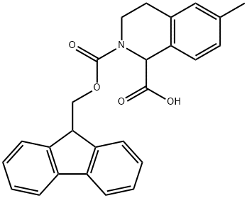 1,2(1H)-Isoquinolinedicarboxylic acid, 3,4-dihydro-6-methyl-, 2-(9H-fluoren-9-ylmethyl) ester 结构式
