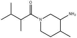 1-(3-氨基-4-甲基哌啶-1-基)-2,3-二甲基丁烷-1-酮 结构式