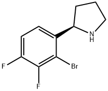 Pyrrolidine, 2-(2-bromo-3,4-difluorophenyl)-, (2R)-